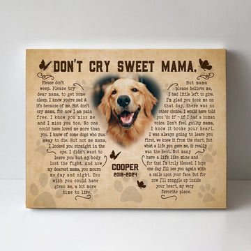 Don't Cry Sweet Mama Poem Text