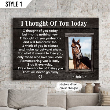 Rest in Peace Horse Loss Poem - "I Thought of You Today