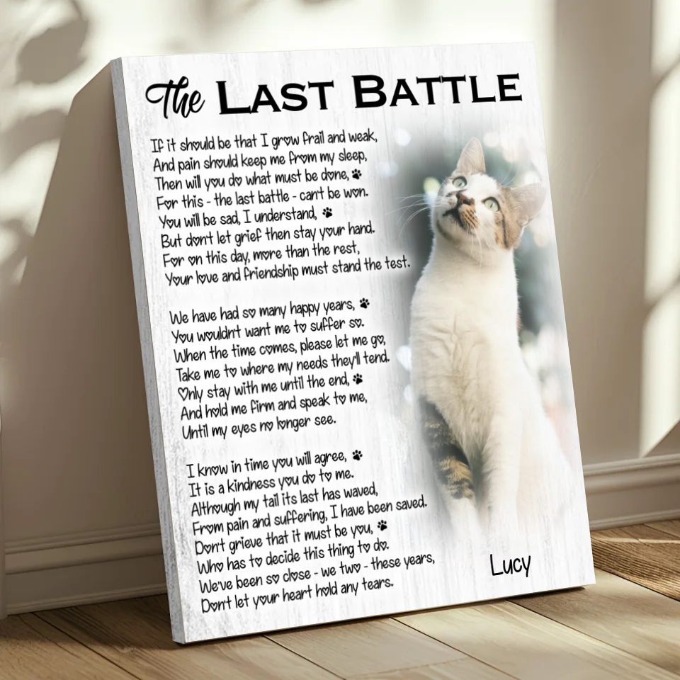 Cat Memorial Poem: "The Last Battle"