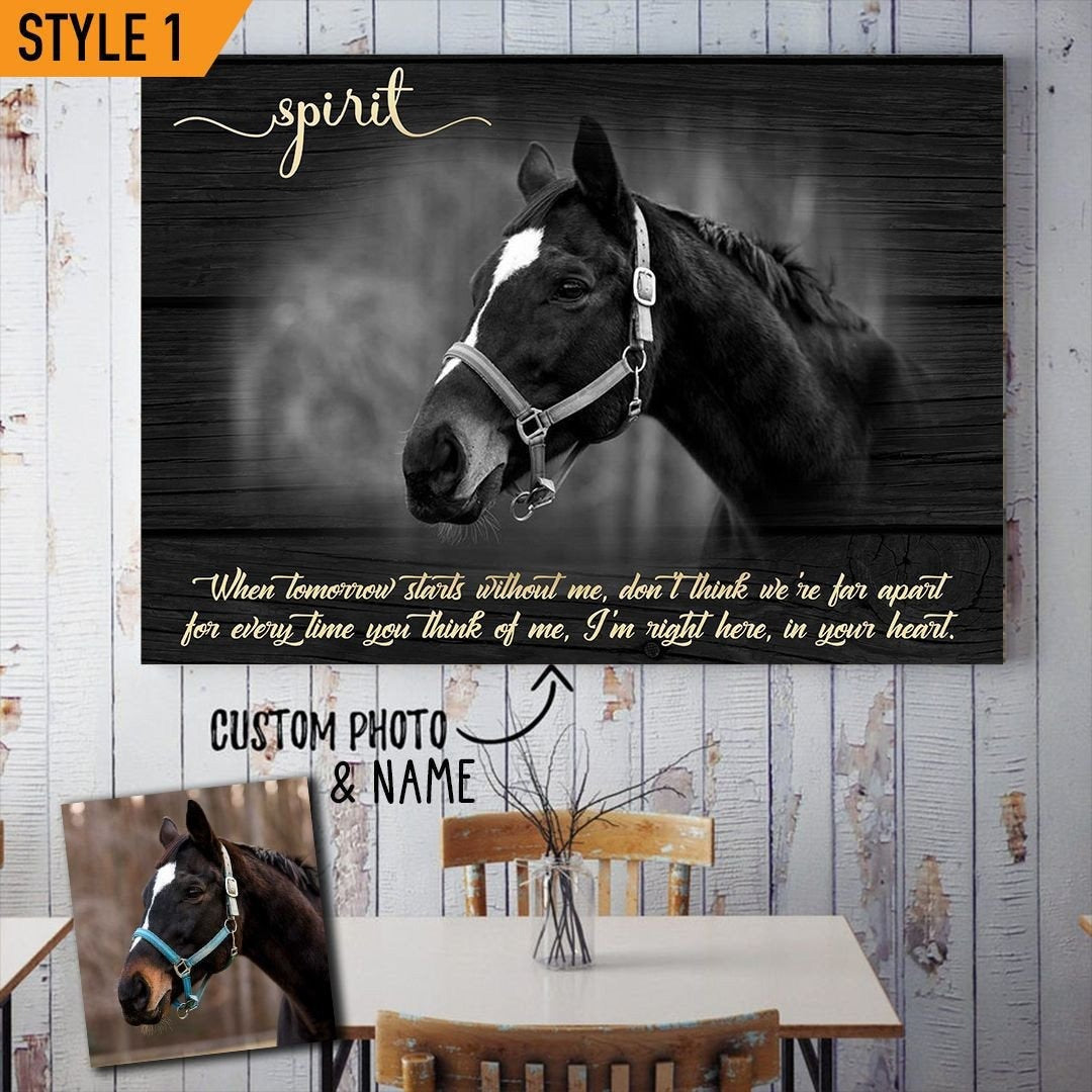 Horse Loss Quote | Custom Horse Memorial Canvas Print